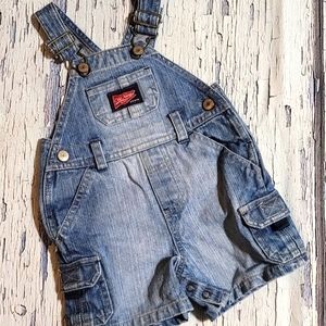 Old Navy Baby Denim Jean Overalls - Size 3-6 Months - EUC